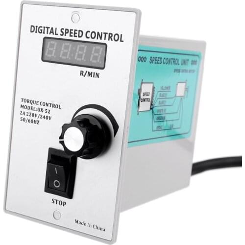 2021 New UX-52 400W Motor Speed Controller Regulated Torque control 2A 220-240V 50/60Hz