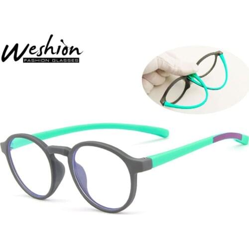 Blue Light Blocking Glasses Kids Computer Optical Frame Boy Girls TR90 Flexible AntI Reflective Clear Prescription Eyeglasses UV