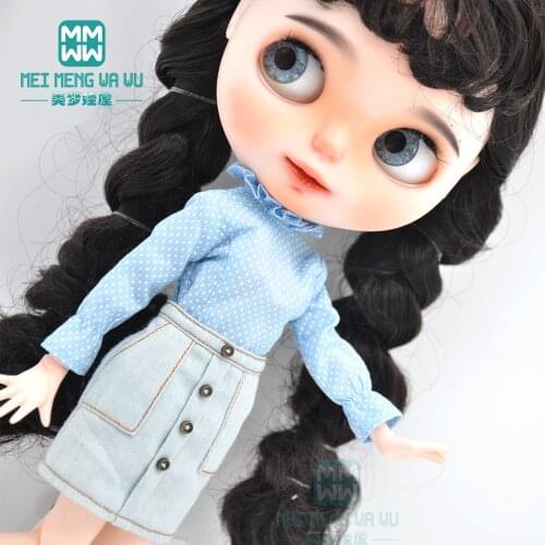 Blyth Doll Clothes Sports sweater, casual pants, leather shoes for Azone doll accessories