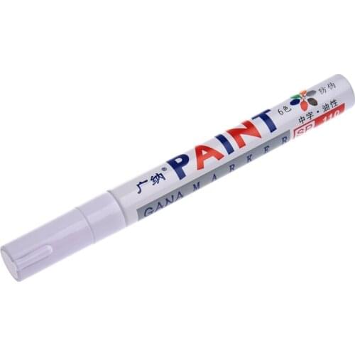 Permanent Car Tire Metal Paint Pen Marker White