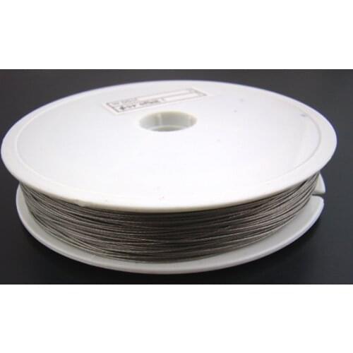 DoreenBeads 1Roll 30M dull silver color Beading Wire 0.6MM (B01399)