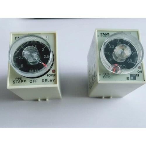 ST3PF ST3 Time relay AC220V Power Off Delay Timer Time Relay 8Pin 1S/5S/10S/30S/60S/3M/5M/10M/30M/60M