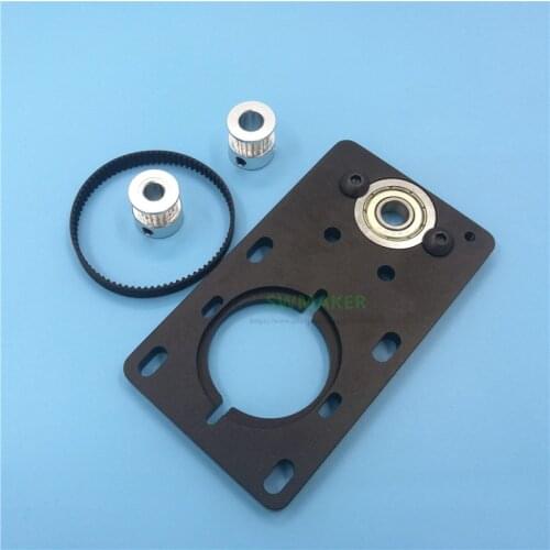 Shapeoko 2 CNC mill machine part Z Axis Motor Plate Aluminum plate with Flange bearing 608zz for X-Carve Z axis