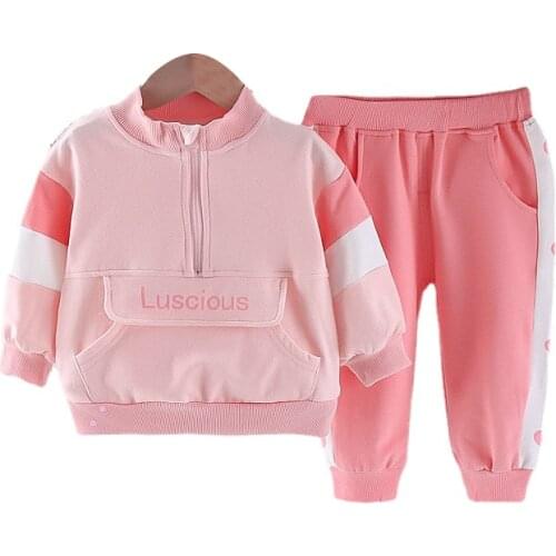 Comfortable Baby Suits Spring and Autumn Cartoon Print Kids Clothes 2 Pcs Children Clothing Sets Toddler Girl Fall Outfits 2021