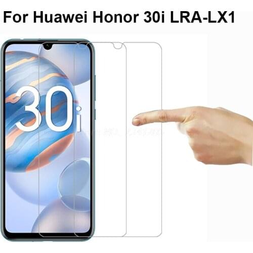 2-1Pcs Glass on honor 30i screen protector 9D tempered glass for huawei honor30i honer 30 i i30 pelicula protective film LRA-LX1