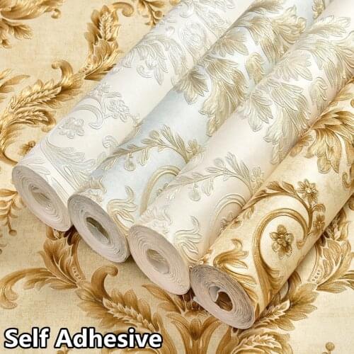 3d Floral Self Adhesive Wallpaper Home Decor Luxury Vinly Wall Stickers Bedroom Living Room TV Background Wall Paper