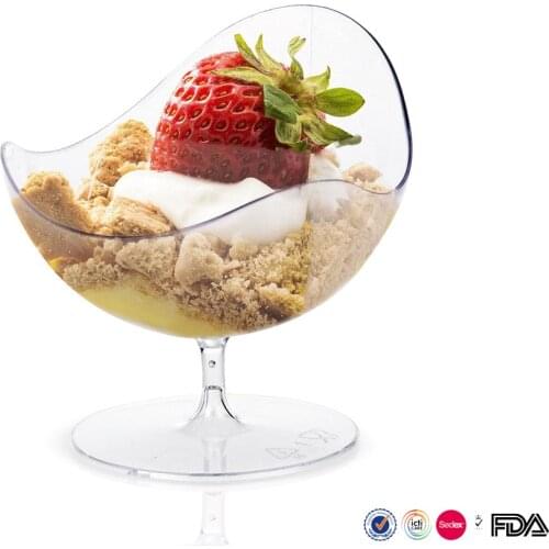 50ml Disposable Tableware Dessert Cup Party Wedding Transparent Plastic Cocktail Cup Drink Cup Western Dessert Container