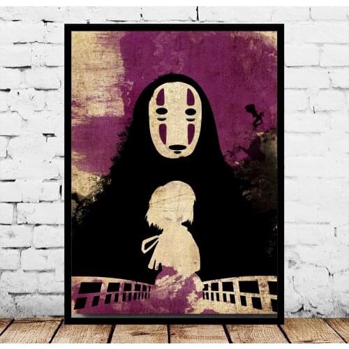 Hayao Miyazaki Spirited Away Noface Anime Poster