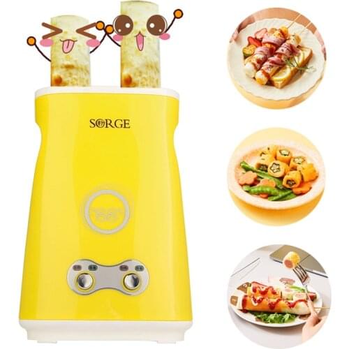 280W Electric Omelette Dual Egg Roll Maker Automatic Double Switch Boiled Eggs Sausage Machine Cooker Breakfast Maker 220V