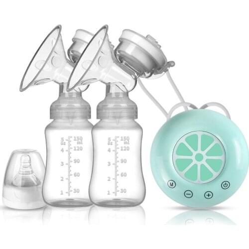 Electric Double Breast Pump USB BPA Free Breast Pumps Baby Breast Feeding With Nursing Pads And Breast Milk Storage Gift Set