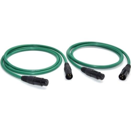 1 Pair Hifi Silver-plated 2XLR Cable High Quality 6N OFC HIFI XLR Male to Female Audio Line