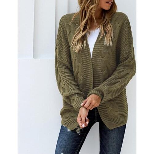 Leisure Women Women Batwing Long Sleeve Loose Sweater Cardigan Female Casual Cardigan No Buttons for Going Out
