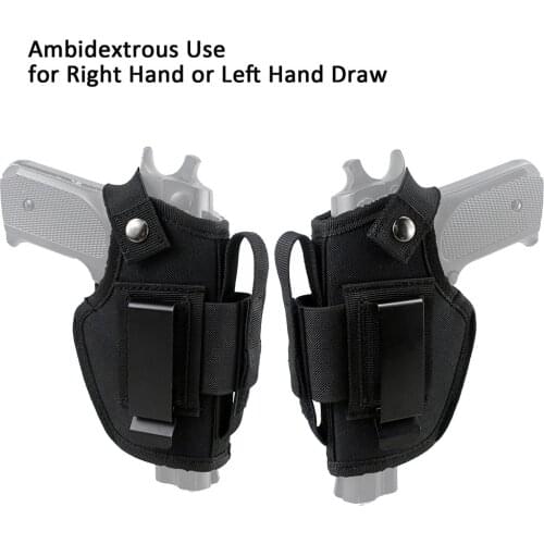 Men Tactical Pistol Holster 800D Nylon Bag Outdoor Hunting Tactical Left Right Hand Universal Combination Pistol Holster Tool