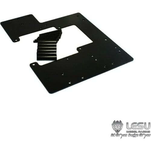 LESU Metal Battery Compartment Cab Bottom Plate for 1/14 TAMIYA Scania R620 MAN RC Tractor Truck