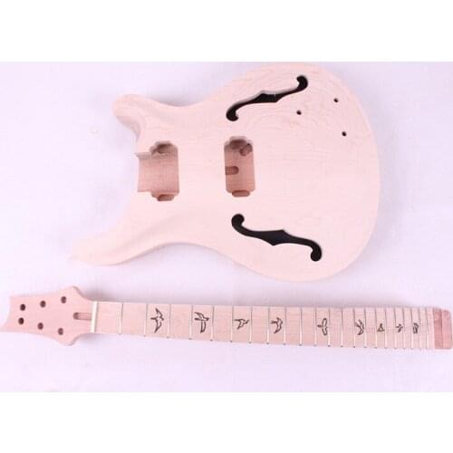 NEW high quality Unfinished electric guitar body + GUITAR neck 8