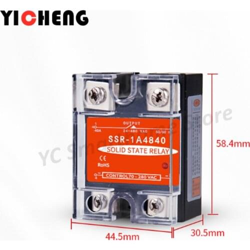 High quality DC control AC Voltage relay Single-phase solid state relay Transparent shell SSR-DA relay control voltage radiator