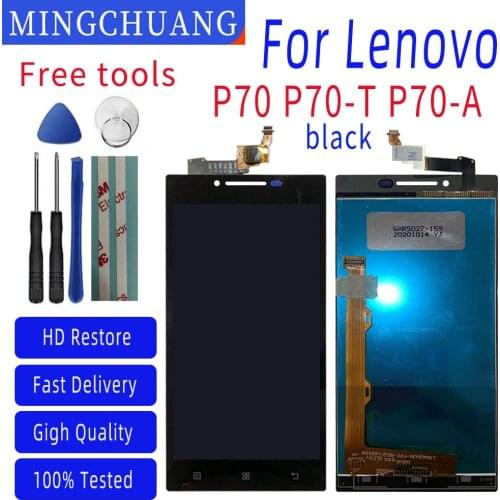Original New 5.0″ For Lenovo Mobile Phone P70 P70-T P70-a P70T P70a LCD Screen Touch Screen Digitizer Assembly Replacement Parts