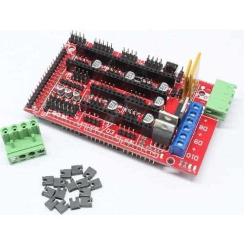 RAMPS 1.4 Control Board Panel Part Motherboard 3D Printers Parts Shield Red Black Controls Ramps1.4 Boards Accessories