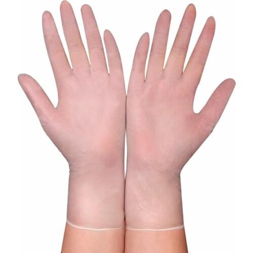 10PCS Disposable Transparent Latex Rubber Gloves Cleaning Food Gloves Waterproof Gloves Household Universal Nitrile Gloves