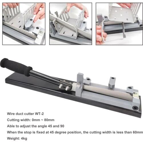 Bench Top Wire Duct Cutter WT-2 For Max 80mm Wiring Duct Cutting Tool