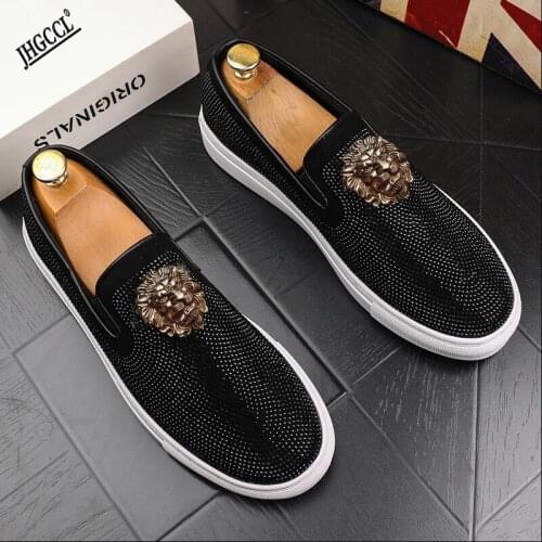 Luxury Mens Designer streets trendsetter gentleman flats shoes Fashion Casual Shoes Charm wedding dress prom Footwear A6
