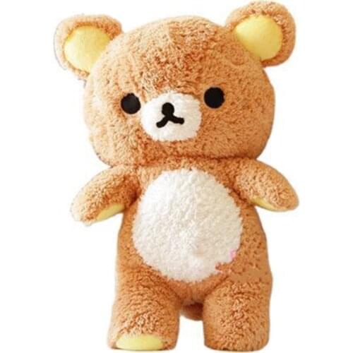 55/75/100cm Cute Relax Bear Toys Plush Kids rilakkuma Bear Doll Fluffy BIrthday Gift for Children