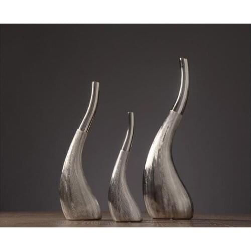 Modern minimalist ceramic horns shape Statuette,Handicrafts,home decoration accessories,wedding gifts for guests / friend