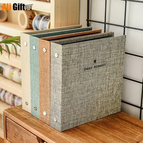 Fiber Cover Two Size Standard 3 Inch 5 Inch Photo Album MINI Photographic Paper Family Memory Record Souvenir Foto Album Gifts