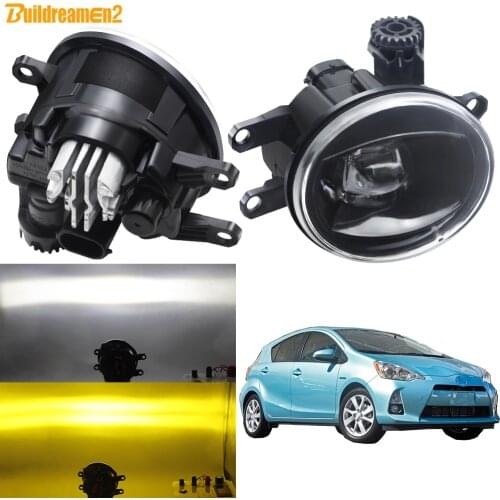 Fog Light Assembly For Toyota Prius Plus C V 2011 2012 2013 2014 2015 Car Front Bumper LED Fog Lamp Daytime Running Light 12V