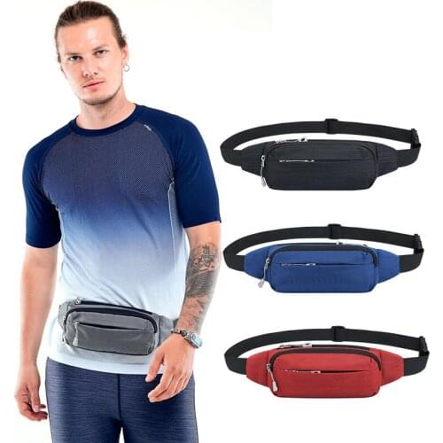 Waterproof Running Waist Sports Bags Utility Gym Fanny Pack Sport Fitness Jogging Belt Bags Cell Phone Pocket For Men Women