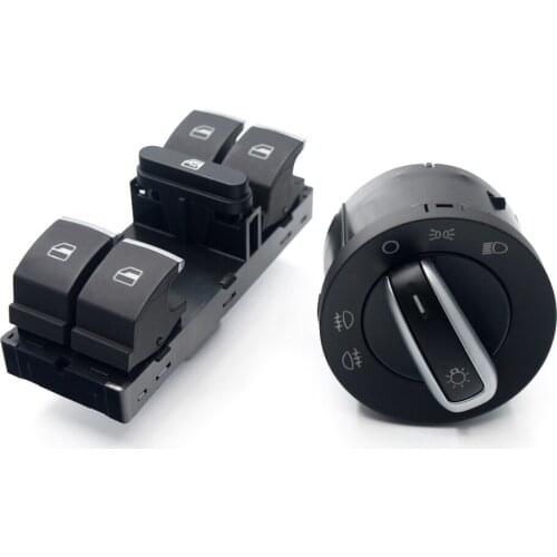 High quality Headlight Window Button Switch For VW jetta golf 5 6 tiguan passat b6 b7 CC gti 5ND959857 5ND941431A 2 Pcs/Set