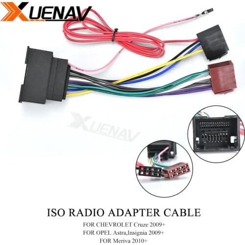 Xuenav ISO Radio Adapter 12-131 for/-CHEVROLET for OPEL (select models) Wiring Harness Connector Lead Loom Cable Plug