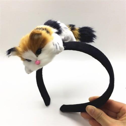 Women Cartoon Cat Headband Cute Cosplay Headdress For Celebration Festival Masquerade Party Photograph Props Halloween