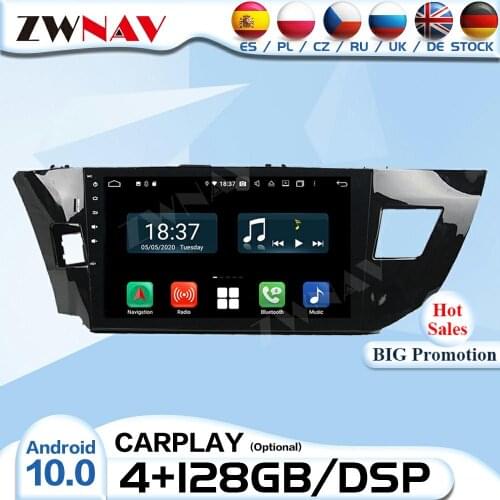 2 Din Carplay Android 10.0 Radio Receiver For Toyota Levin 2013 2014 2015 Audio Stereo Video Player CAR GPS Navigation Head Unit