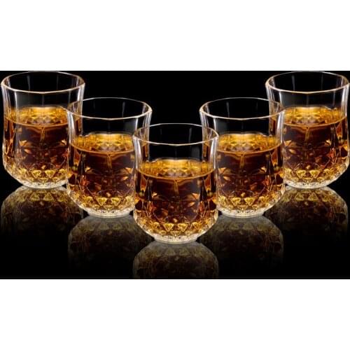 2 Pcs/lot luxury fashion home lead-free whiskey glass high quality party club wine glass cup for whiskey 200901-24