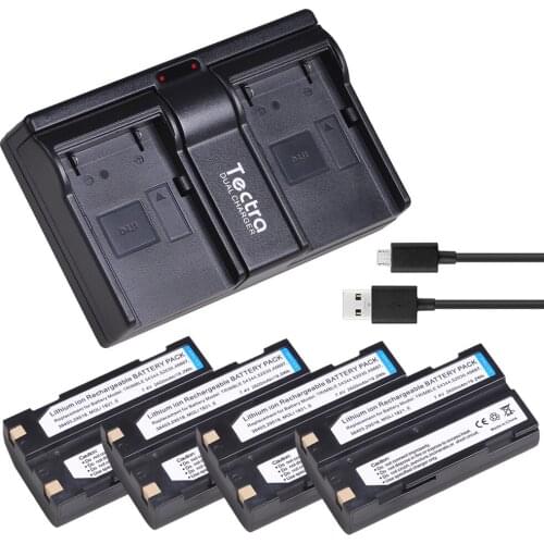 2600mAh 4PCS 54344 Battery+Dual USB Charger for Trimble 29518 46607 52030 38403 5700 5800 R6 R7 R8 R8 GNSS MT1000 GPS Receiver