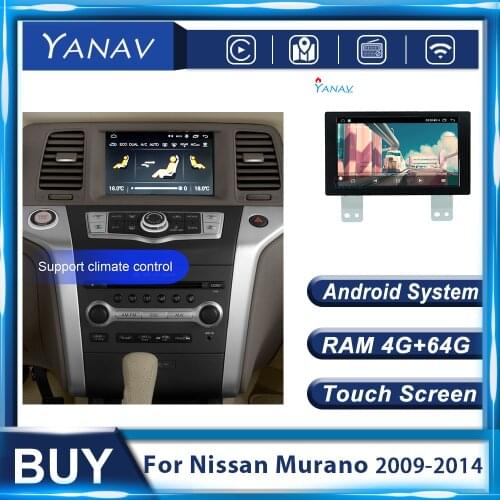 Android 10.0 Car radio Audio multimedia tap receiver for Nissan Murano 2009-2014 autoradio gps navigation head unit video player