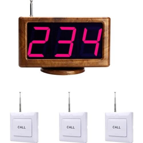 JINGLE BELLS wireless calling system 3 call buttons+1 receiver/buttons sticked on the wall restaurant service equipment