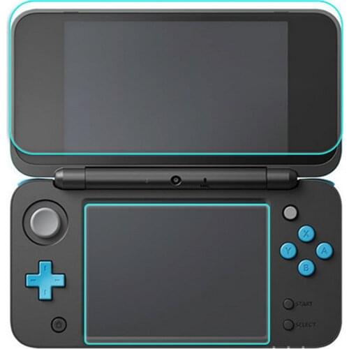 Bevigac 9H Hardness Premium Tempered Glass Screen Protector Film High Definition 1 Top 1 Bottom for Nintend Nitend New 2DS XL LL