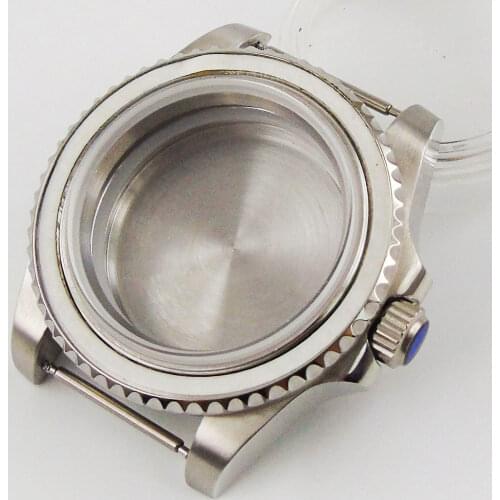 Fit NH35 NH35A NH36 NH36A Movement 40mm Watch Case Sapphire Glass Without Bezel Insert