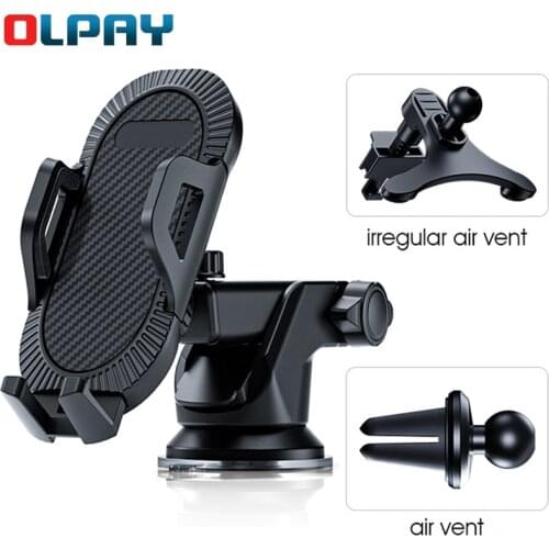 Sucker Car Phone Holder Mobile Phone Holder Stand in Car No Magnetic GPS Mount Support For iPhone 11 Pro Xiaomi Samsung