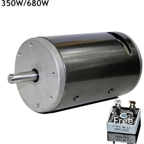 DC 220V Double Ball Bearing Motor 350W / 680W 7000RPM For Spindle Lathe Bead Machine POWER Motor 36V-220V 10MM Shaft
