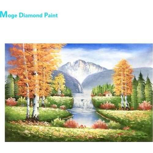 Impression Landscape Diamond Painting Oil Scenic Round Full Drill Nouveaute DIY Mosaic Embroidery 5D Cross Stitch Home Decor