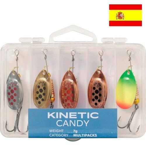 KINETIC Kit Spoons fishing trout CANDY - 7 gr - 5 PCs