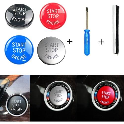 Fit For BMW E90 All Models Car Engine Start Button Replace Cover Stop Switch with tool Accessories car Decor