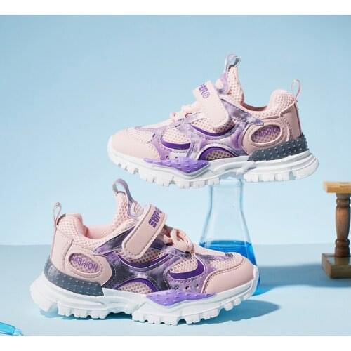 DOBATU Boys Girls Child Shoes Kids Fashion Chunky Sneakers Hook & Loop Easy To Wear Toddler Girl Sneakers Zapatillas De Deporte