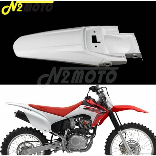 Motorcycle ABS Plastic White Rear Fender Number Plate Cover Motocross Mudguard For HONDA CRF230F CRF 230F 2015-2019 Dirt Bike