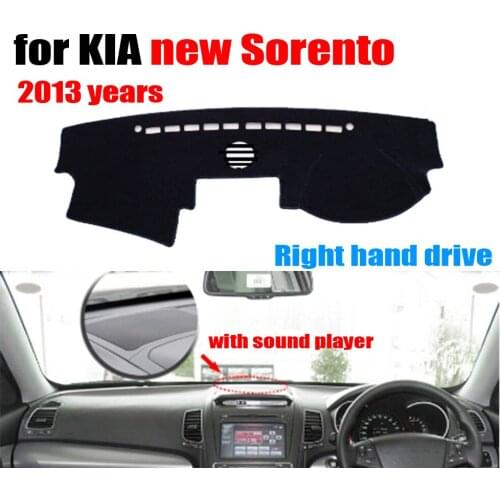 Car dashboard cover mat for KIA New Sorento 2013 High Configuration Right hand drive dashmat pad dash cover auto accessories