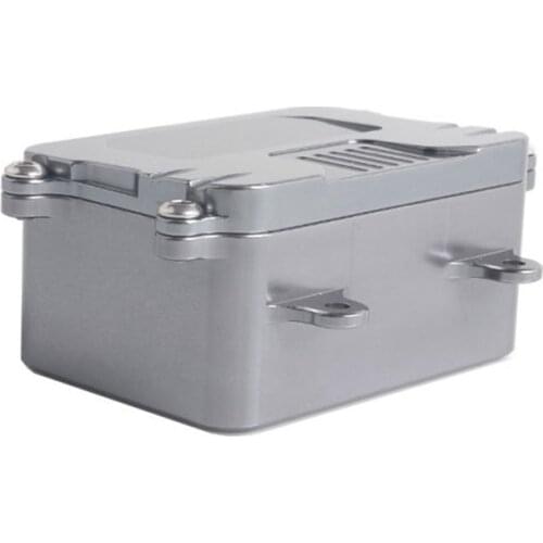 Lightweight Durable Metal Receiver Box ESC Box for 1/10 RC Crawler Car Axial SCX10 RC4WD D90 D110 Upgrade Parts
