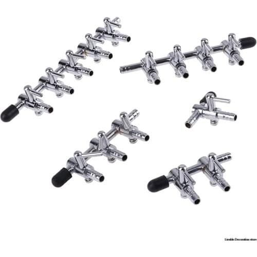Hot New Stainless Steel Distributor Aquarium Lever Fish Tank Durable Oxygen Pump Accessories Splitter Air Flow Control